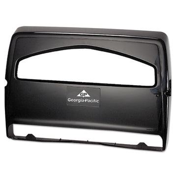 Georgia Pacific® Professional Safe-t-gard Toilet Seat Cover Dispenser, Half-fold, 16.38 X 2.5 X 11.75, Black freeshipping - TVN Wholesale